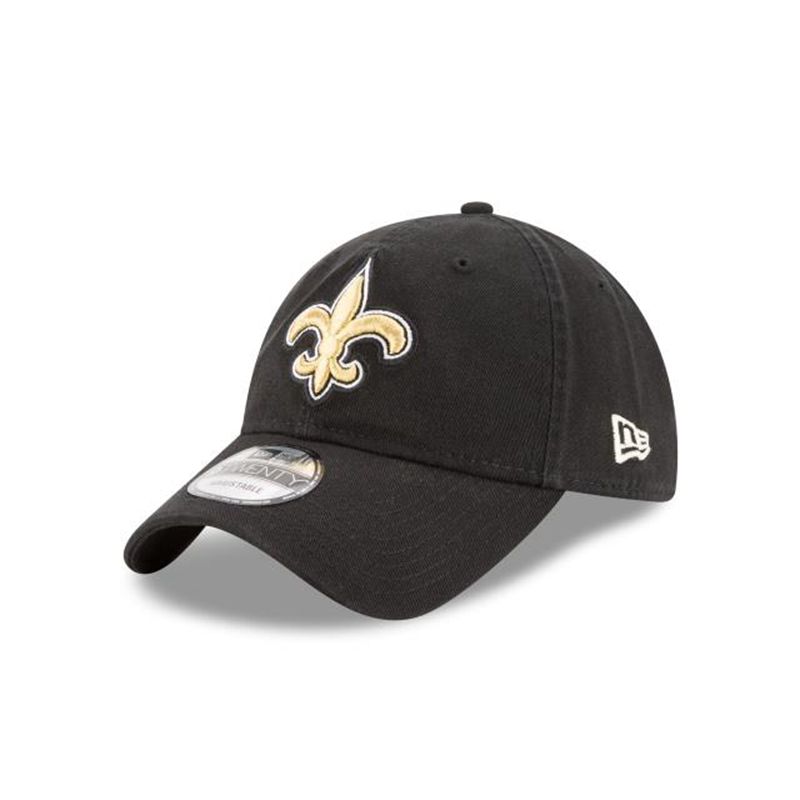 NFL New Orleans Saints Core Classic 9Twenty Adjustable (IAW3913) - Black New Era Caps